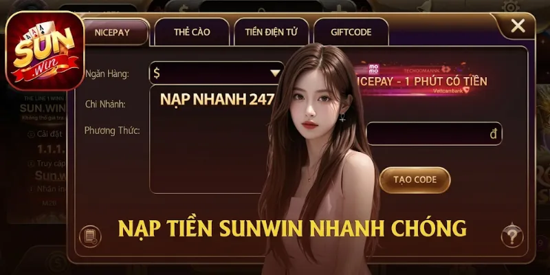 Nạp tiền Sunwin nhanh chóng